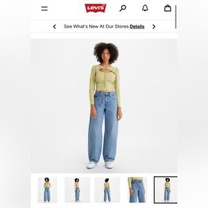 Levi’s XL Balloon wide-leg jeans, medium wash